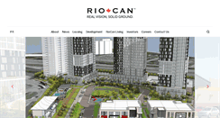 Desktop Screenshot of investor.riocan.com